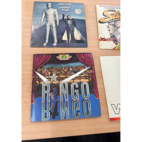 81 - Selection of Ringo Starr vinyl LPS to include Good night Vienna, Ringo etc