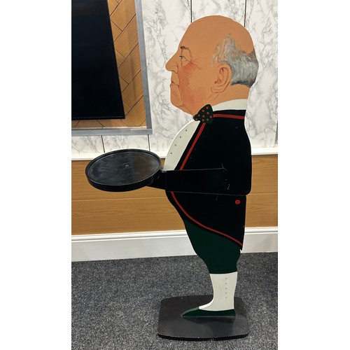 271 - Novelty butler serving tray 49 inches tall