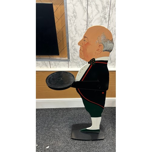 271 - Novelty butler serving tray 49 inches tall