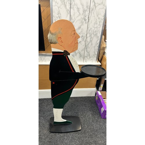 271 - Novelty butler serving tray 49 inches tall