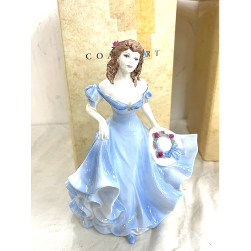 607 - Two Coalport lady figures with box, includes ladies of fashion Pamela and Sarah