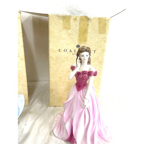 607 - Two Coalport lady figures with box, includes ladies of fashion Pamela and Sarah