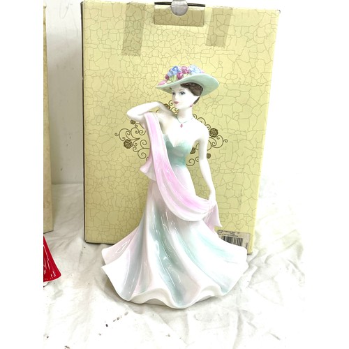 591 - Coalport lady figure and a Royal Doulton figure  with box, includes Summer days and Winter walk