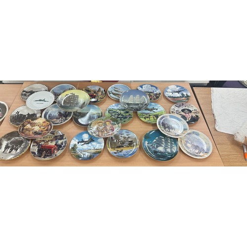 190 - Selection of assorted collectors plates includes planes, ships etc