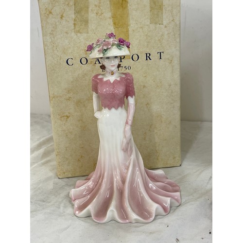 596 - Two Coalport lady figures with box, includes ladies of fashion Liz and Barbara