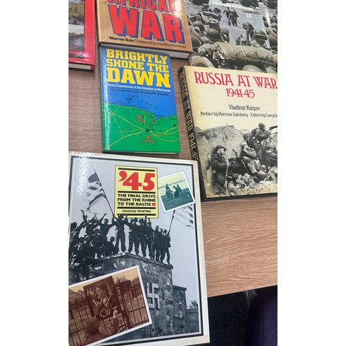 233 - Selection of books about the Battles of WW2 to include D-Day, Russia at War, The Eastern Front etc