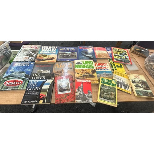 161 - Selection of miscellaneous books to include War books, car books etc