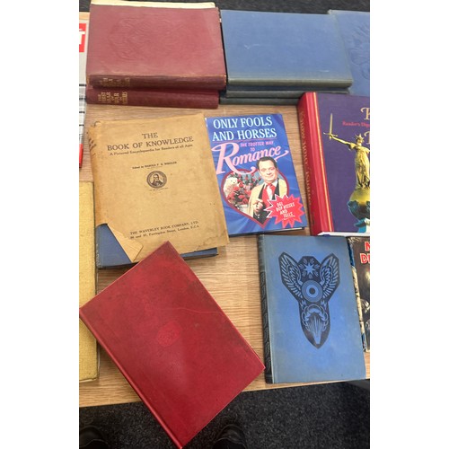 235 - Selection of vintage miscellaneous books to include Old dictionaries etc