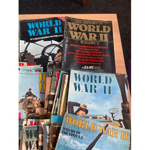 221 - Large selection of WWII magazines