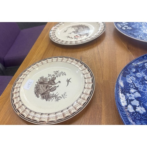 13 - Four vintage Wedgwood plates