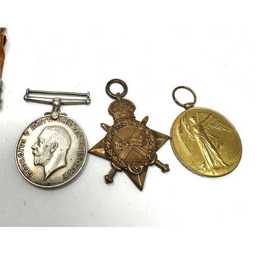 413 - Boer war & ww1 medal group to 3961 pte g butler bedford reg trio named to same person number 8444