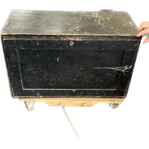 345 - 7 drawer large wooden toolbox, with some contents, approximate measurements Height 24, Width 30 inch... 