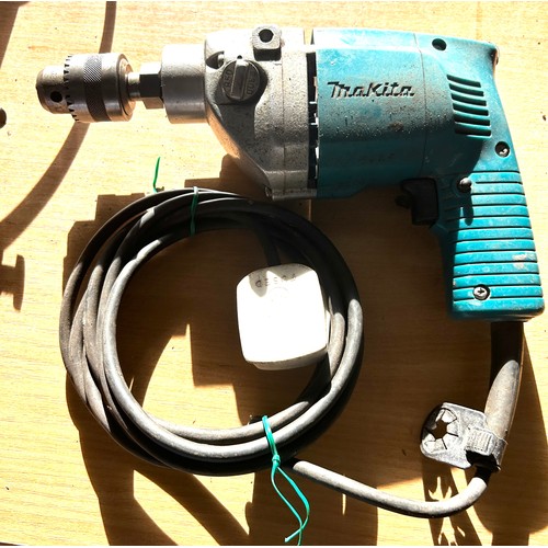 340 - 2 Makita electric drills, 1 Black and Decker, all in working order