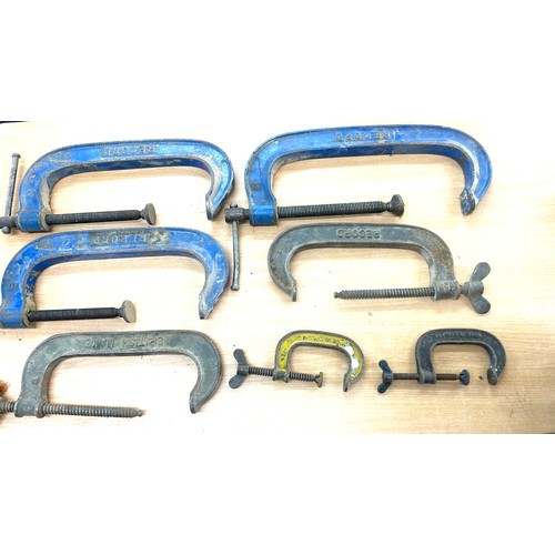 358 - Selection of 7 record G clamps