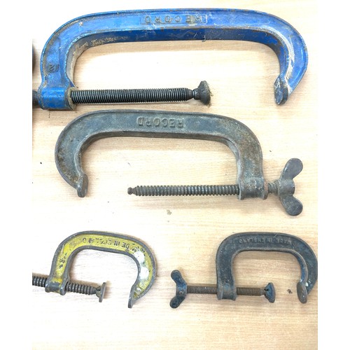 358 - Selection of 7 record G clamps