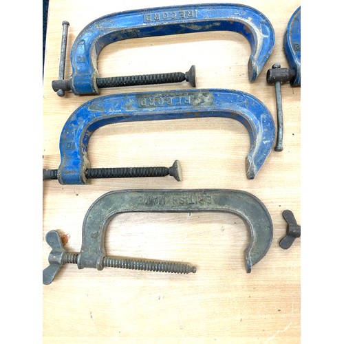 358 - Selection of 7 record G clamps