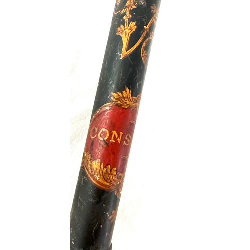 531 - Victorian hand painted police truncheon marked ' Constable