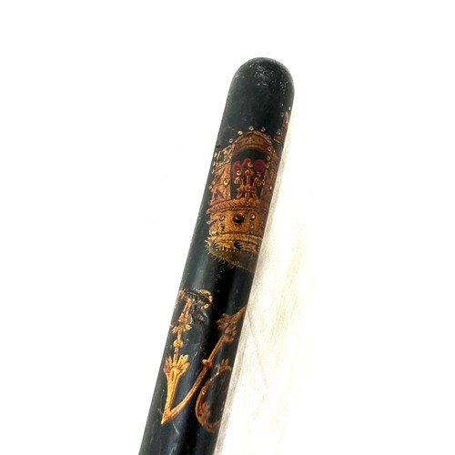 531 - Victorian hand painted police truncheon marked ' Constable