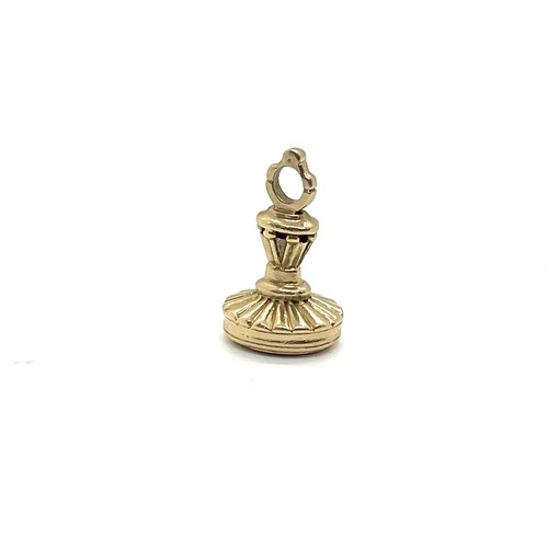 502 - 9ct gold fob pendant, approximate overall weight 5.8g