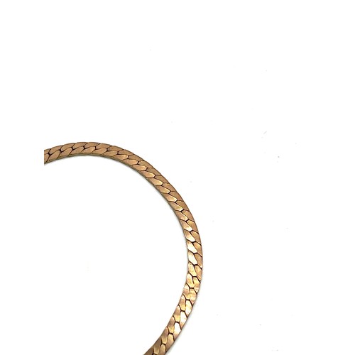 500 - 9ct gold ladies bracelet, length 18cm, total weight 4.2g