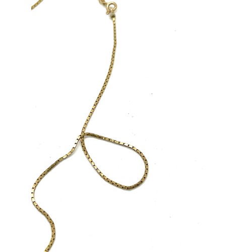 488 - 14ct gold statue of liberty pendant on a 14ct gold chain, overall weight 3.8, length of chain 21cm