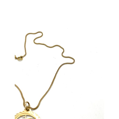 487 - 14ct gold galleon ship pendant with a 14ct gold chain, overall weight 5.1g, approximate length of ch... 