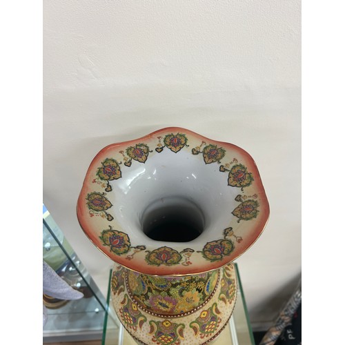 263 - Large oriental vase, markings to base, overall height: 60cm