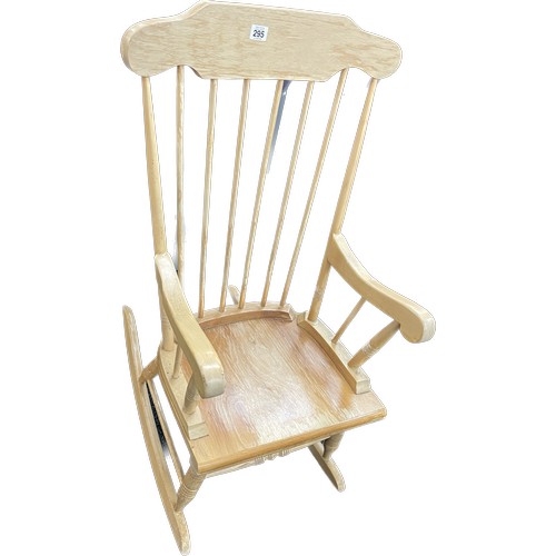 295 - Beech rocking chair