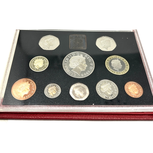 459 - Boxed  1998 united kingdom proof coin collection original packaging