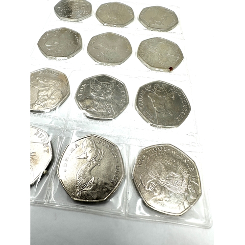 460 - 12 beatrix potter 50p coins