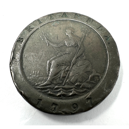 462 - 1797 GEORGE III Cartwheel Two penny Coin.