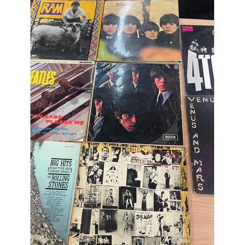 159 - Large selection of assorted records includes Venus and mars, The beatles, Led Zepplin etc