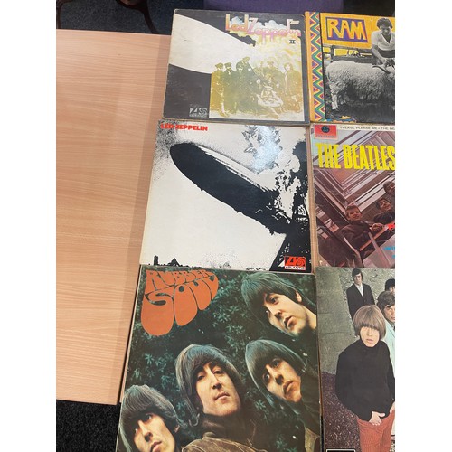 159 - Large selection of assorted records includes Venus and mars, The beatles, Led Zepplin etc