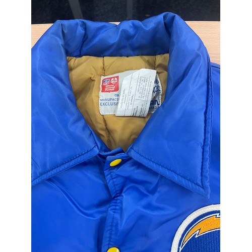 263 - Vintage Official NFL LA Chargers jacket size L