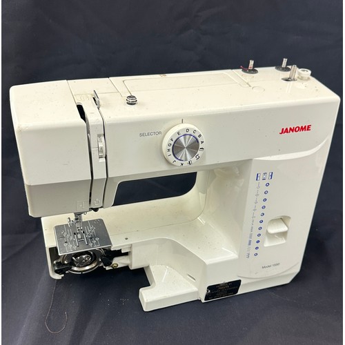 232 - Janome sewing machine and accessories