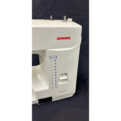 232 - Janome sewing machine and accessories