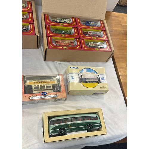 236 - Selection of boxed Corgi vehicles to include Regal, British steam company etc