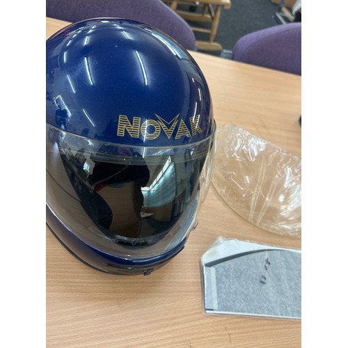 262 - Novak motorbike helmet,  size L