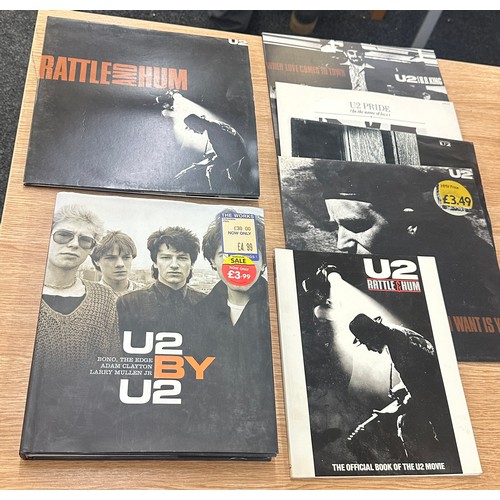 93 - Selection of U2 records and two U2 books