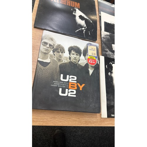 93 - Selection of U2 records and two U2 books