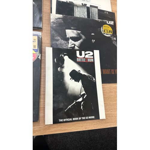 93 - Selection of U2 records and two U2 books