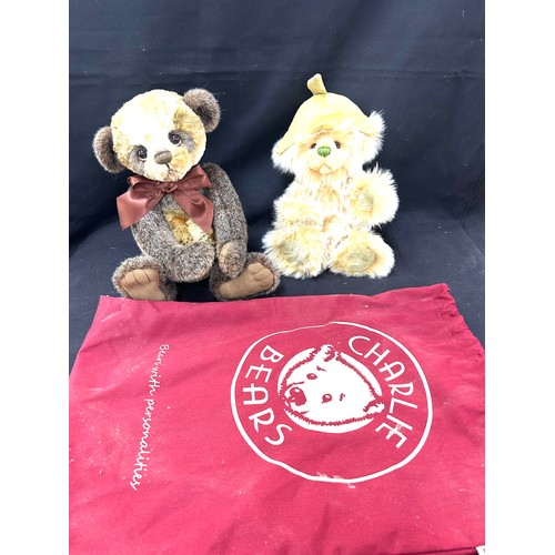 86 - 2 Vintage charlie bears includes Sapling and wishes