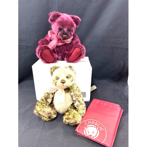 86 - 2 Vintage charlie bears includes Sapling and wishes