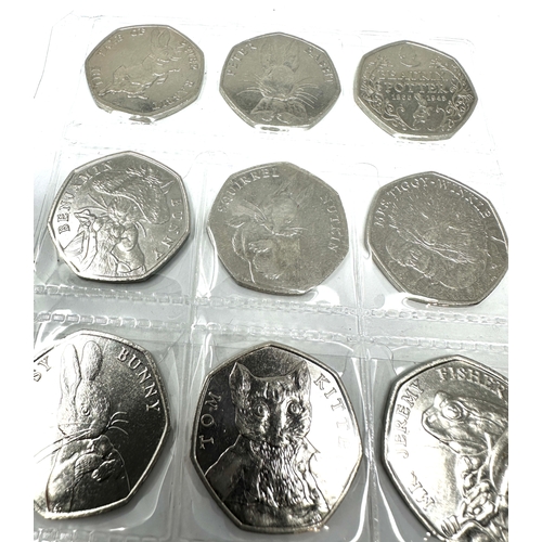 418 - selection of 32 collectable 50p coins