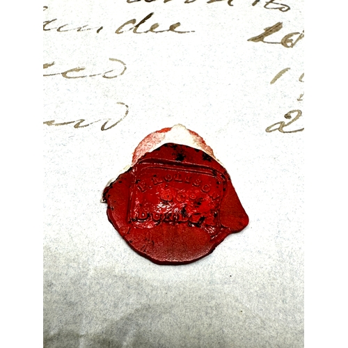 403 - stamp 1862 Wrapper dundee to london seal to back  penny red