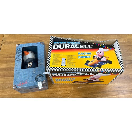 50 - Duracell racing car bunny and British Gas penguin