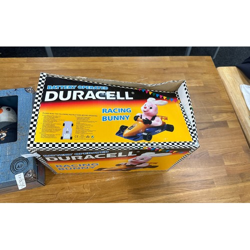 50 - Duracell racing car bunny and British Gas penguin