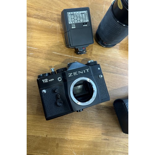 27 - Zenit 12 x P camera and accessories, untested