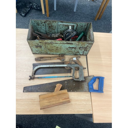 175 - Ammunition box with a large selection of tools