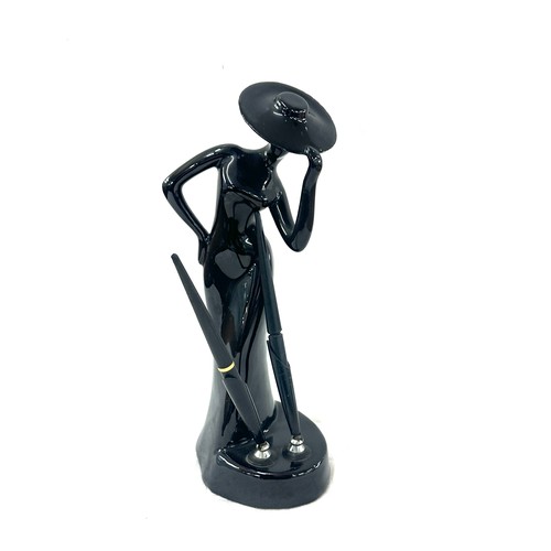 571 - Art deco style Lady figure desk top fountain pen holder